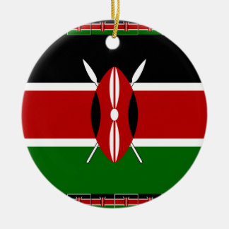 Kenya Kenyan Flags Ceramic Ornament