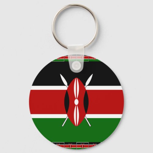 Kenya Kenyan Flags Keychain
