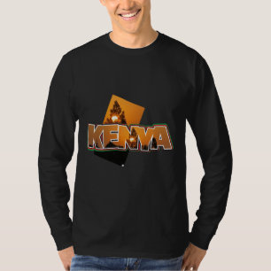 Kenya Landscape Long Sleeve T-shirt Black