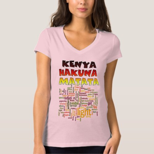 Kenya Light Womens BellaCanvas Jersey V_Neck T_S T_Shirt