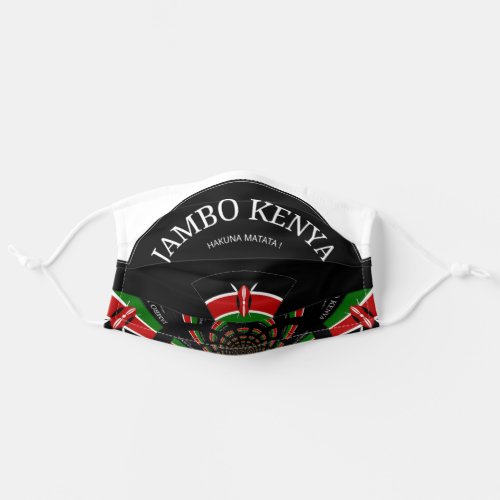 Kenya Love Peace and Unity Adult Cloth Face Mask