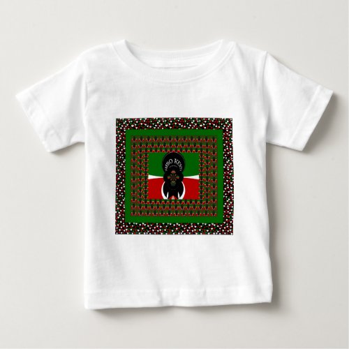  Kenya Lovely Hearts with Jambo Kenya Text Art Des Baby T_Shirt