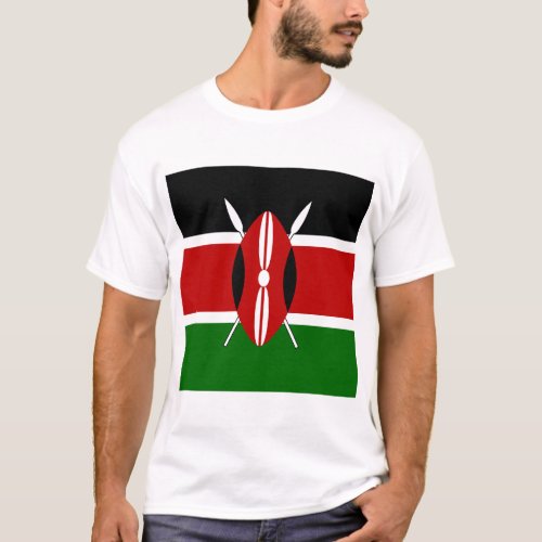 Kenya Maasai flag Bendera ya Kenya T_Shirt