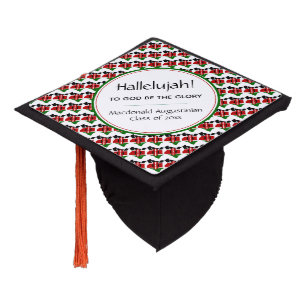KENYA Map Patriotic Graduate Custom HALLELUJAH Graduation Cap Topper