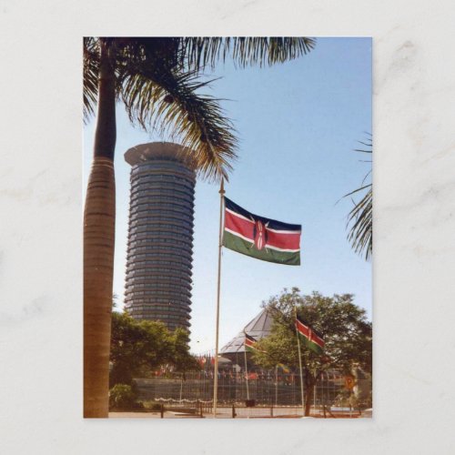 Kenya _ Nairobi _ The Flags  Palms Postcard