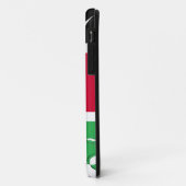 Kenya National Flag Colors Design Black Red Green Case-Mate iPhone Case (Back/Left)