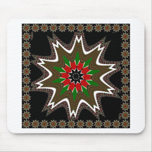 Kenya National Flag Colors Pattern Art Design Mouse Pad
