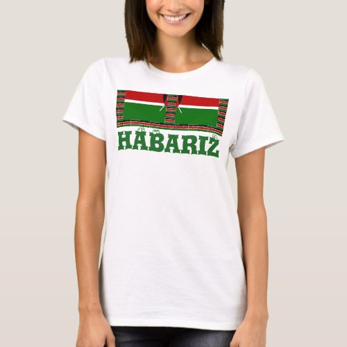 Kenya National Flag Ladies Basic T_Shirt Template