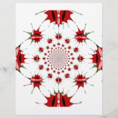 Kenya National Flag Shield Kaleidoscope Pattern  (Front)