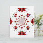 Kenya National Flag Shield Kaleidoscope Pattern  (Standing Front)