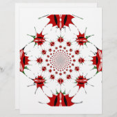 Kenya National Flag Shield Kaleidoscope Pattern  (Front/Back)