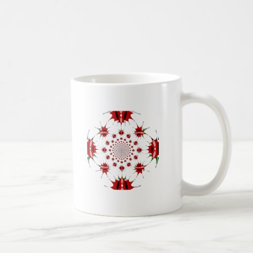 Kenya National Flag Shield Kaleidoscope Pattern  Coffee Mug