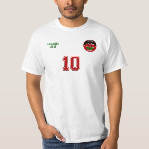 Kenya National Football Team Soccer Retro T_Shirt
