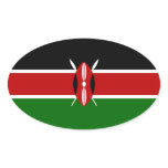 KENYA OVAL STICKER