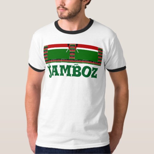 Kenya Pamoja Jambo Basic T_Shirt Template
