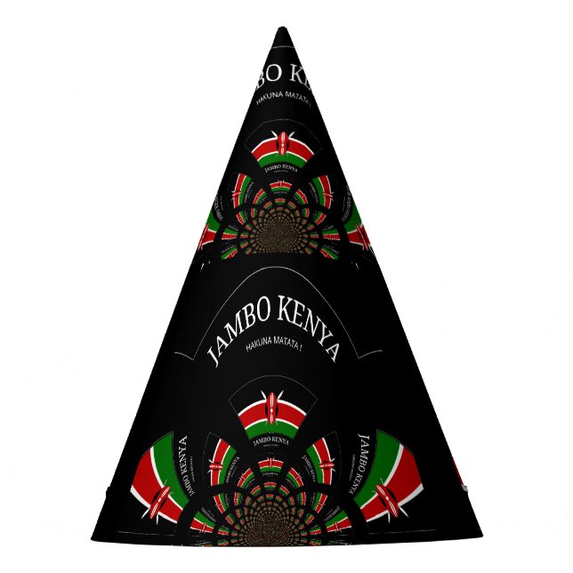 Kenya Party Time  Party Hat (Front)