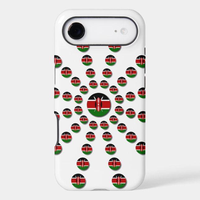 Kenya Patriotic national election motto design Case-Mate iPhone Case (Back)