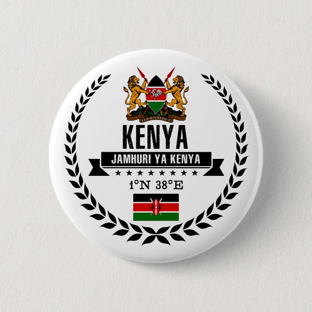 Kenya Pinback Button (Front)