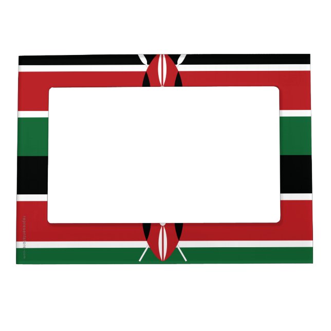 Kenya Plain Flag Magnetic Frame (Front)