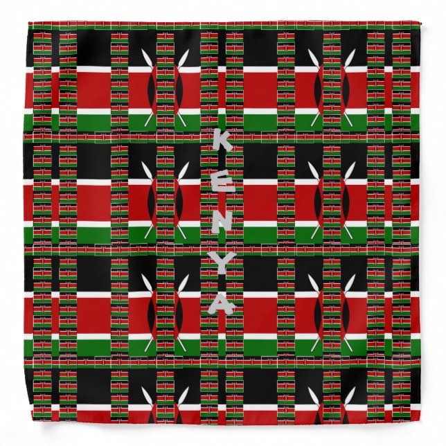 Kenya Poa Hakuna Matata funny quote Bandana (Front)
