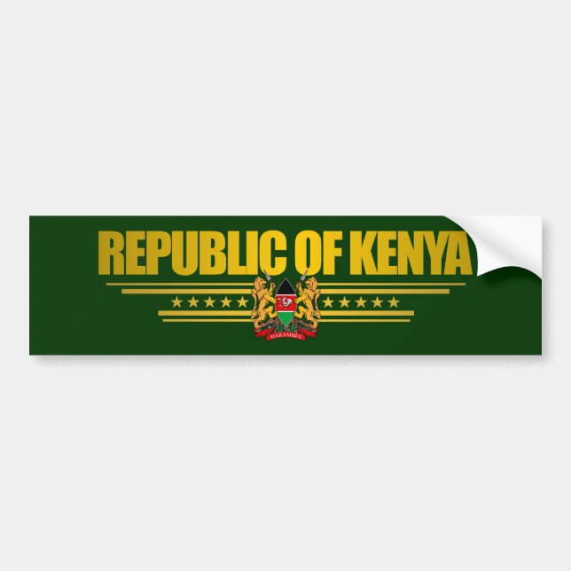 Kenya Pride Bumper Sticker (Front)