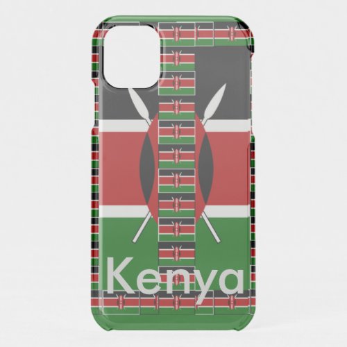 Kenya Pride in Your Pocket National Flag Colors iPhone 11 Case