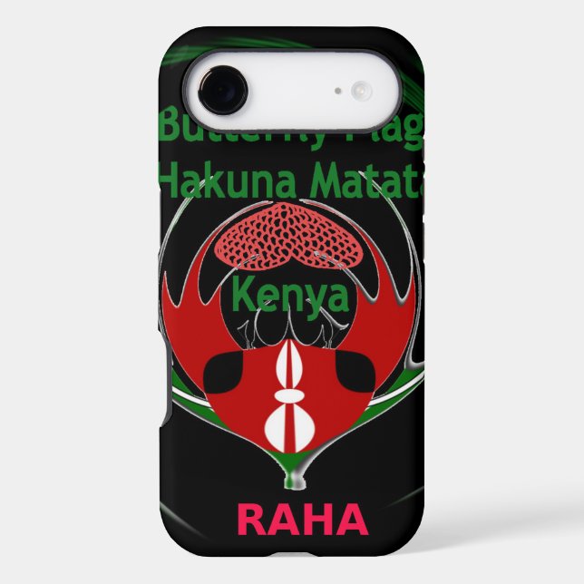 Kenya Raha Hakuna Matata. Case-Mate iPhone Case (Back)