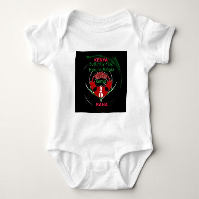 Kenya Raha Hakuna Matata.jpg Baby Bodysuit (Front)