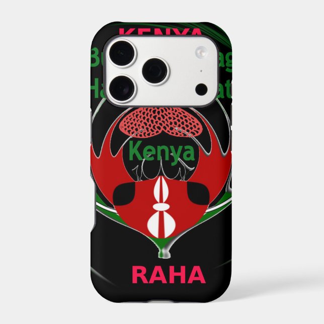 Kenya Raha Hakuna Matata.jpg Case-Mate iPhone Case (Back)