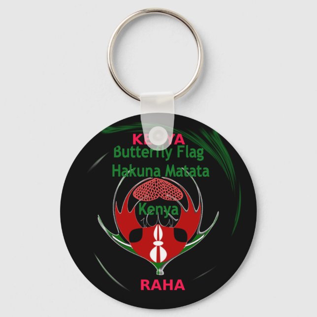Kenya Raha Hakuna Matata.jpg Keychain (Front)