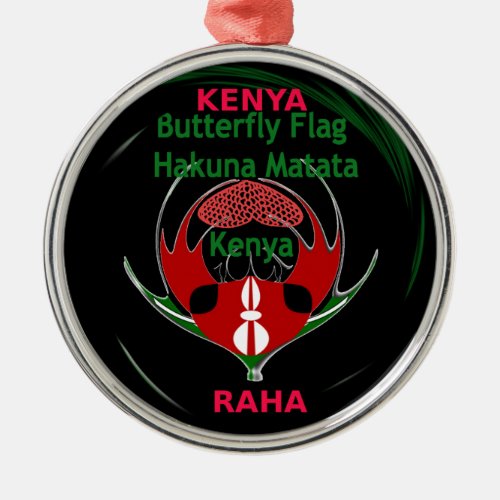 Kenya Raha Hakuna Matatajpg Metal Ornament