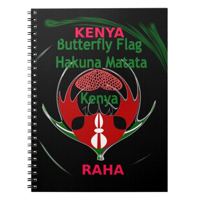 Kenya Raha Hakuna Matata.jpg Notebook (Front)