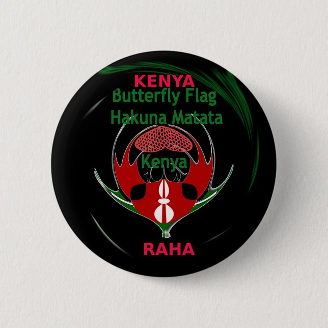 Kenya Raha Hakuna Matata.jpg Pinback Button (Front)