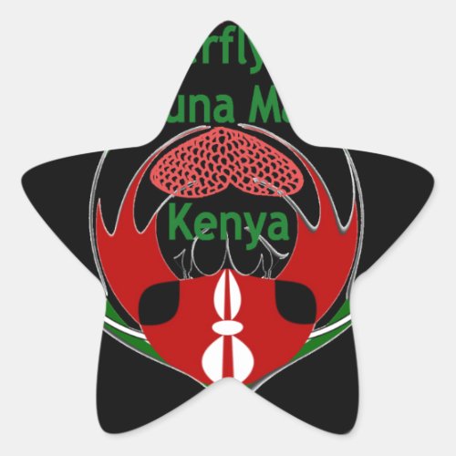 Kenya Raha Hakuna Matatajpg Star Sticker