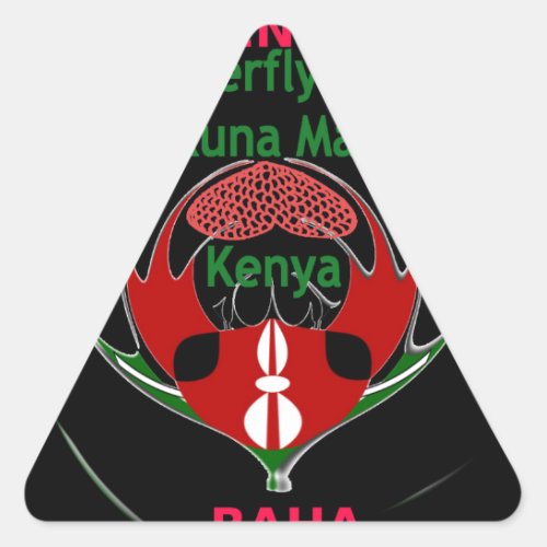 Kenya Raha Hakuna Matatajpg Triangle Sticker