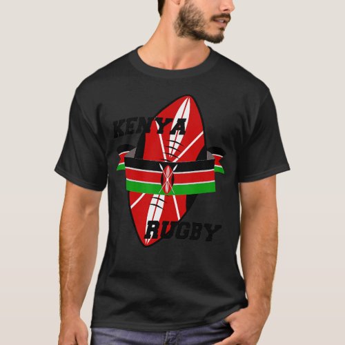 Kenya Rugby Player Coach Jersey  Sports Enthusiast T_Shirt