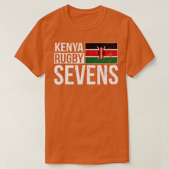 Kenya Rugby Sevens 7s Proud Fans Of Kenyan Africa  T-Shirt (Design Front)