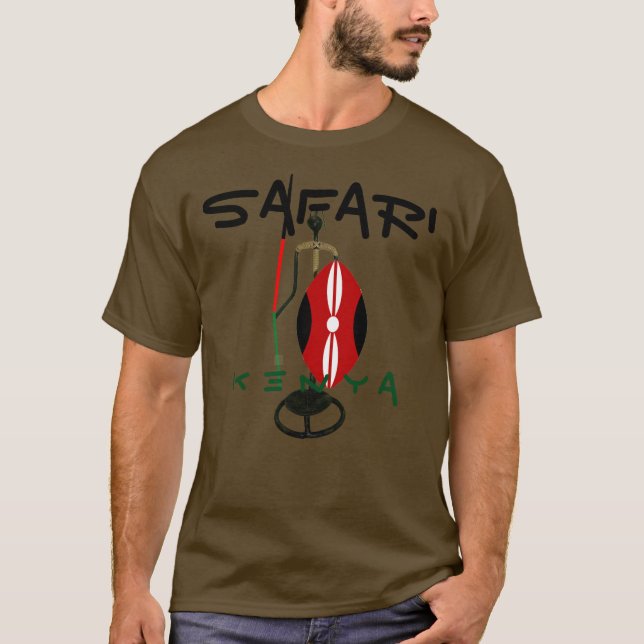 Kenya Safari Holiday Tour Hakuna Matata Masai Mara T-Shirt (Front)
