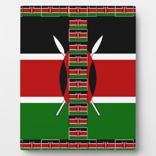 Kenya Seamless Flags border frames