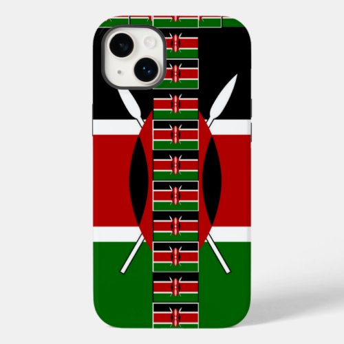 Kenya Seamless Flags border frames Case_Mate iPhone 14 Plus Case