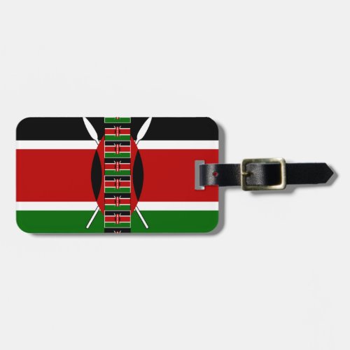 Kenya Seamless Flags border frames Luggage Tag