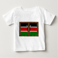 Kenya Seamless Miniature Flags Border Frames Art 