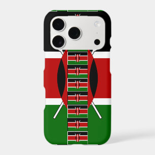 Kenya Seamless Miniature Flags Border Frames Art  iPhone 17 Pro Case