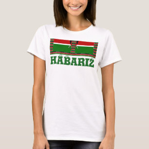 Kenya Seamless Miniature Flags Border Frames Art T-Shirt