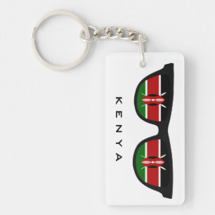 Kenya Shades custom text & color key chain