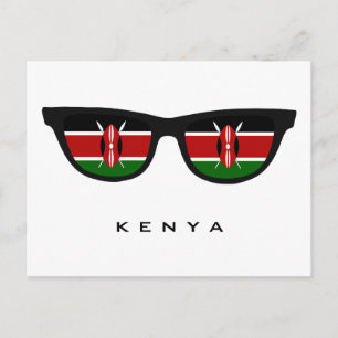 Kenya Shades custom text & color postcard