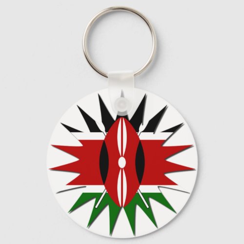 Kenya Star Keychain