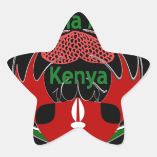 Kenya Star Sticker