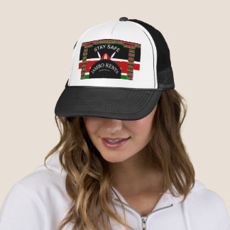 Kenya Stay Safe and Keep Safe Trucker Hat