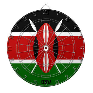 "Kenya Strikes!" Patriotic Dart Board